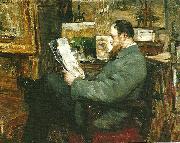 Ernst Josephson portratt av august hagborg oil painting on canvas